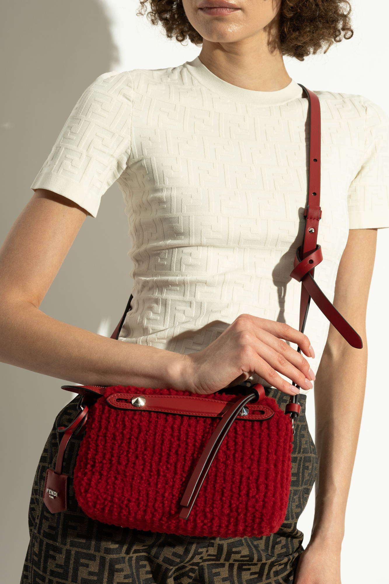 Fendi red handbag on sale